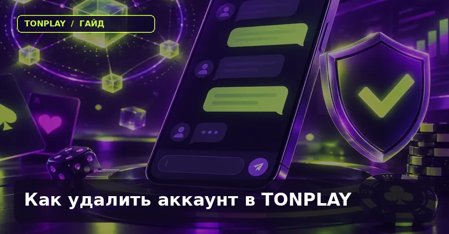 Как удалить аккаунт в TonPlay Casino